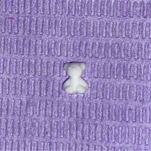 10pcs 3D Nail Charm White Mini Teddy Bear - Made For All Nail Lengths